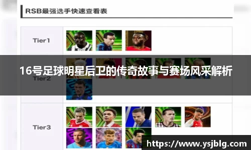 16号足球明星后卫的传奇故事与赛场风采解析