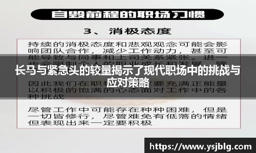 长马与紧急头的较量揭示了现代职场中的挑战与应对策略